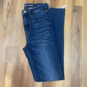 American Eagle super stretch high waisted skinny jeans.